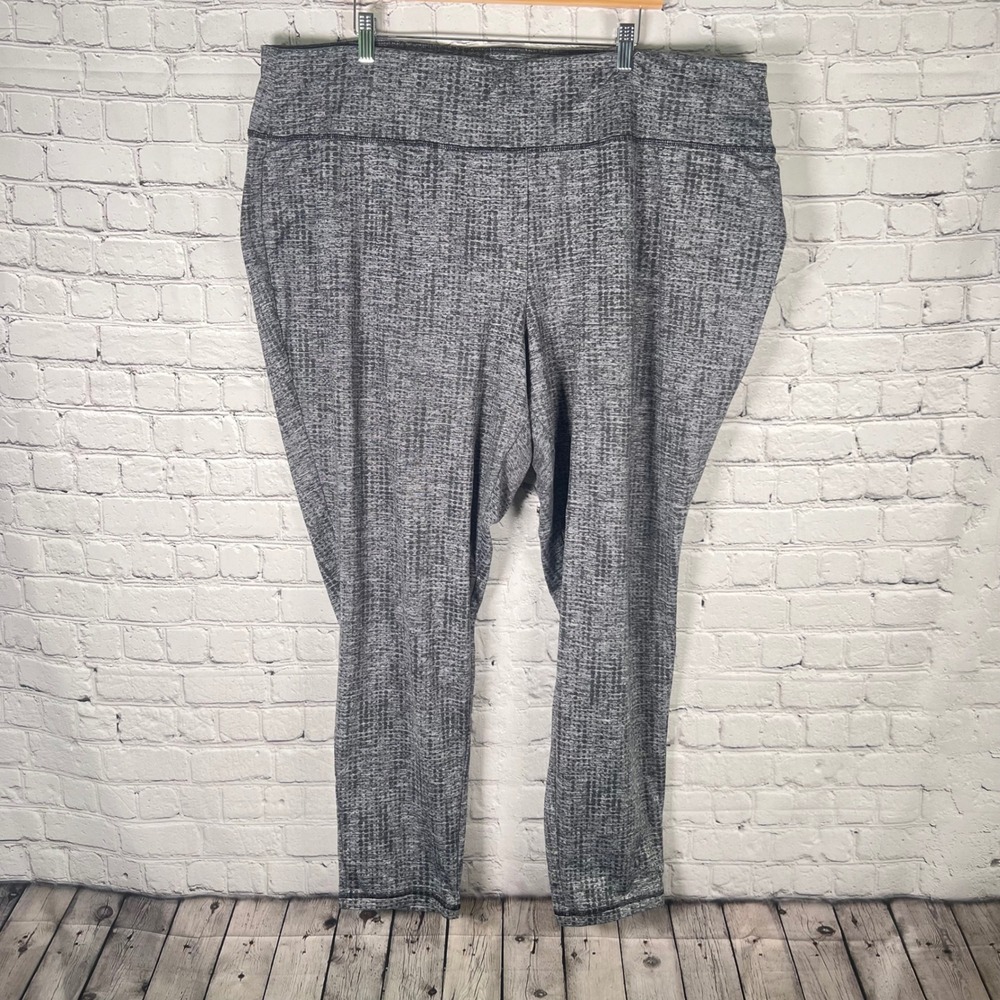 Livi Active Lane Bryant Women's Size 26/28 Grey Space Dye Athleisure Leggings